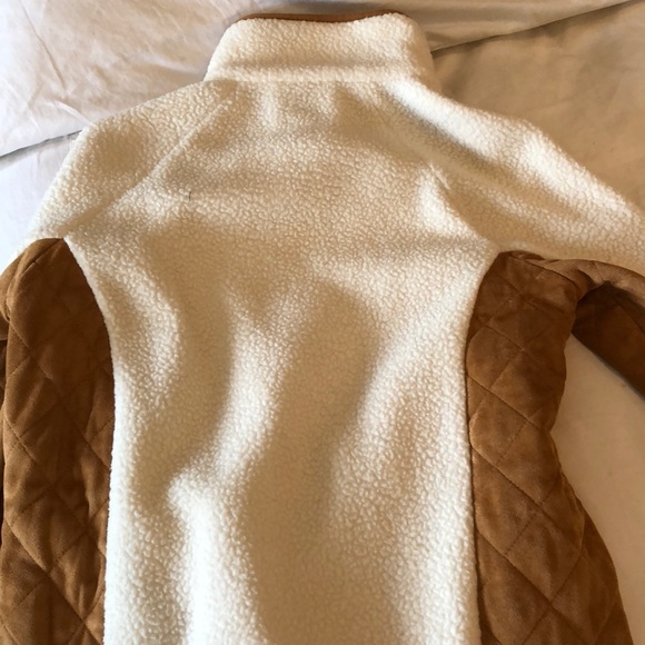 New Sail to Sable cream sherpa fleece pull over - Picture 4 of 6